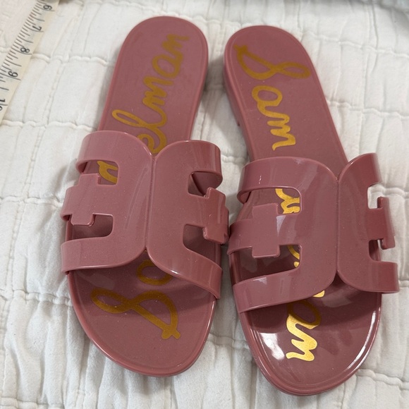 Sam Edelman Dusty Rose Cutout Slide Sandals - Picture 2 of 5